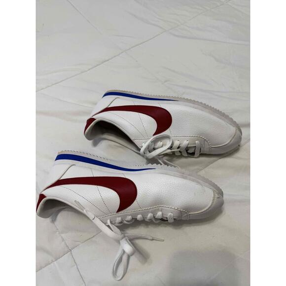 Nike Cortez '72 White Red Swoosh Blue Stripe Lace-Up Sneakers US 11 - Picture 4 of 9